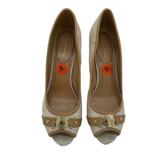 Tommy Hilfiger Cork Wedge Shoes Women - Picture 1 of 8